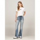 Camiseta de Corte Slim con Sello de TOMMY HILFIGER