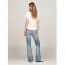 Camiseta de Corte Slim con Sello de TOMMY HILFIGER