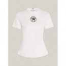 Camiseta de Corte Slim con Sello de TOMMY HILFIGER