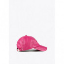 Gorra Efecto Piel Color Rosa  LOLA CASADEMUNT