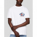 Camiseta Tommy Reg Outdoors Novelty Blanco  TOMMY JEANS