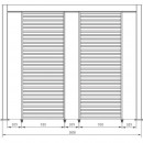 Panel vertical para pérgola SALITRE 30,9 cm color natural Terrazza®