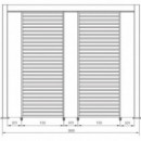 Parasol Lateral para Pérgola Salitre- 93 Cm- Color Antracita- Terrazza®  TERRAZZA COLLECTION