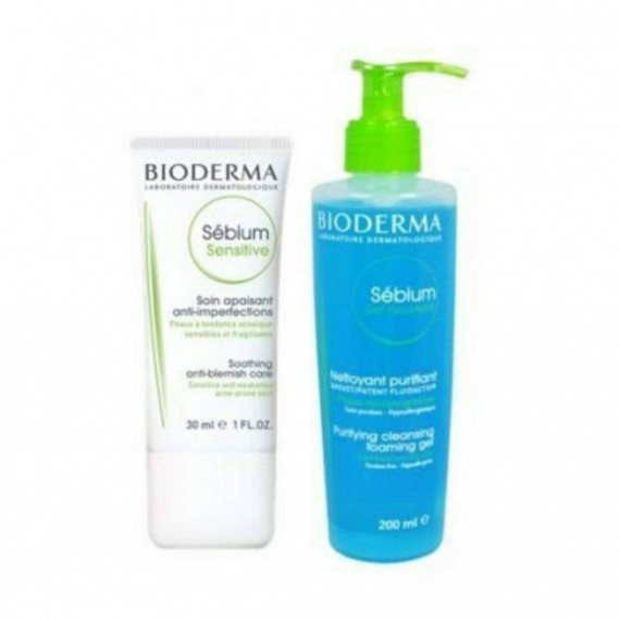 BIODERMA Sebium Gel Moussant 200ML+SENSITIVE