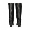 BOTA HEBILLA PIEL NEGRO