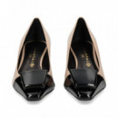 SALON CHAPON PIEL NEGRO+BEIGE