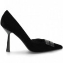 Salon Abierto 1 Lado Terciopelo Negro  CHANTAL