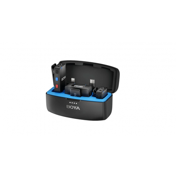 BOYA Micrófono Inalámbrico Conexión Usb-c, Lightning y 3.5MM. Kit de Dos