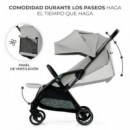 Silla de Paseo Compacta Apino Gris  KINDERKRAFT