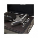 AIWA Tocadisco con Altavoz VPX-1971BK Vintage Negro con BLUETOOTH USB,MP3,AUX In