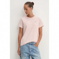 Camiseta Clásica con Triángulo Mini de GUESS JEANS