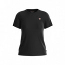 Camiseta Clásica con Triángulo Mini de GUESS JEANS