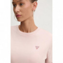 Camiseta Clásica con Triángulo Mini de GUESS JEANS