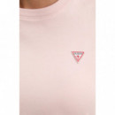 Camiseta Clásica con Triángulo Mini de GUESS JEANS