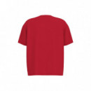 Camiseta Holgada con Estampado Retro de GUESS JEANS