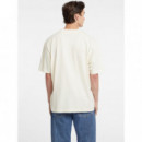 Camiseta Holgada con Estampado Retro de GUESS JEANS