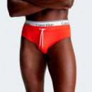 Bañador Slip CALVIN KLEIN Doble Cinturilla Rojo