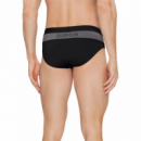 Bañador Slip CALVIN KLEIN Negro-gris