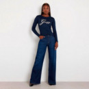 Sudadera con Logotipo Frontal Strass  GUESS