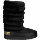 Botin Presky Nylon Negro  LOVE MOSCHINO