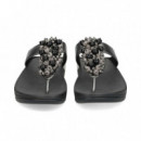 Esclava Abalorios Piel Plomo  FITFLOP