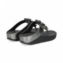 Esclava Abalorios Piel Plomo  FITFLOP