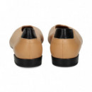 Punta Negro Bailarina Cuero  MIUXA