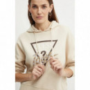 Sudadera con Logotipo Icon Adornado con Strass de GUESS