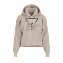 Sudadera con Logotipo Icon Adornado con Strass de GUESS
