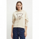 Sudadera con Logotipo Icon Adornado con Strass de GUESS