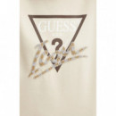 Sudadera con Logotipo Icon Adornado con Strass de GUESS