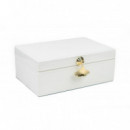 Caja Joyero Blanco Dorado  PÉREZ ÁVILA