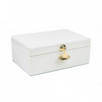 Caja Joyero Blanco Dorado  PÉREZ ÁVILA - Guanxe Atlantic Marketplace