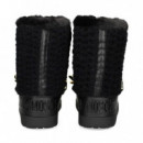 Botin Presky Ganchillo Eslabon Negro  LOVE MOSCHINO