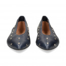 Bailarina Tachas Piel Marino  MIUXA