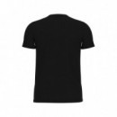 Camiseta Elástica con Logotipo Frontal de GUESS