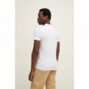 Camiseta Elástica con Logotipo Frontal de GUESS