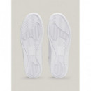 Zapatillas de Piel Finamente Dentadas de Tommy Jeans  TOMMY HILFIGER