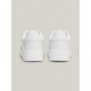 Zapatillas de Piel Finamente Dentadas de Tommy Jeans  TOMMY HILFIGER