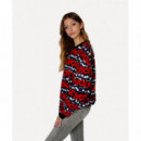 Sudaderas Felpa Girocollo A.over Righe  LOVE MOSCHINO