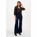SUGARHILL BRIGHTON Camisas y Tops Blusa Sugarhill Elkie Black, Zodiac Rainbow Skies