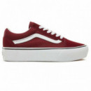 Ua Old Skool Platform Port Royale/true White VANS