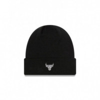 Metallic Badge Cuff Beanie Chibul  Blk Black NEW ERA - Guanxe Atlantic Marketplace