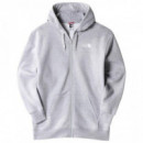 W Open Gate Full Zip Hoodie Tnf Light Grey Heather Grey THE NORTH FACE