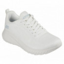 Solid Engineered Lace Up White Engineered Knit SKECHERS
