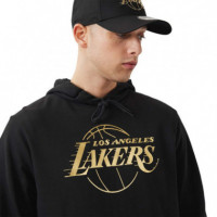 Nba Foil Print Hoody Loslak  Blkmtg Black NEW ERA - Guanxe Atlantic Marketplace