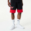 Nba Colour Block Shorts Chibul Blkfdr Black NEW ERA