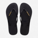 Hav. Slim Logo Metallic Black/gold 37/38 Black/gold HAVAIANAS