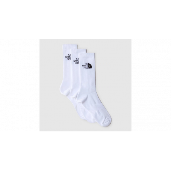 Multi Sport Cush Crew Sock 3P Tnf White White THE NORTH FACE
