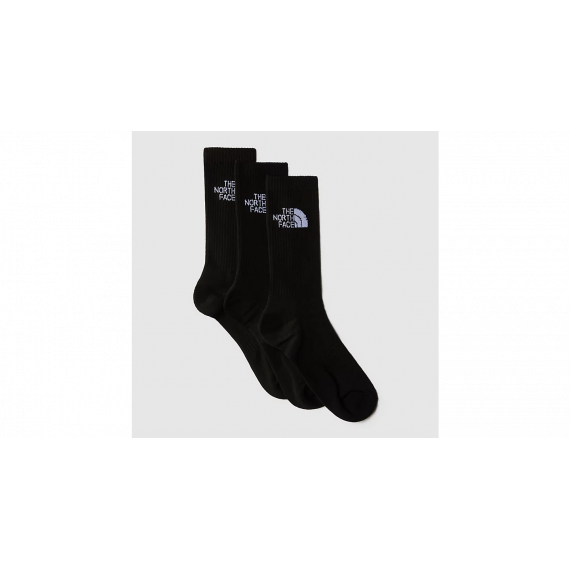 Multi Sport Cush Crew Sock 3P Tnf Black Black THE NORTH FACE